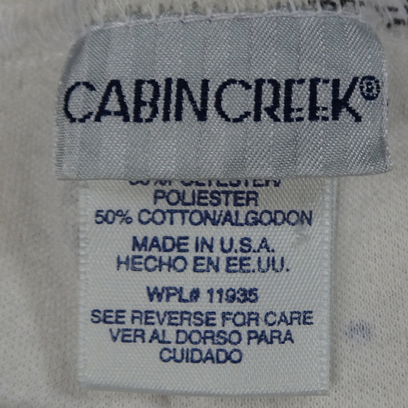 Cabin Creek White Golf Shirt w/Golfer GIF's XL - Picture 3 of 5